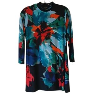 Melissa Paige Floral Multicolor Shift Dress Size Small NWT